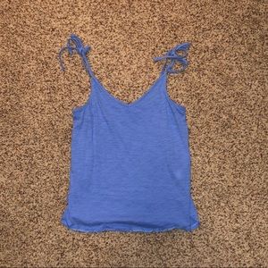 Blue Tie Tank Top